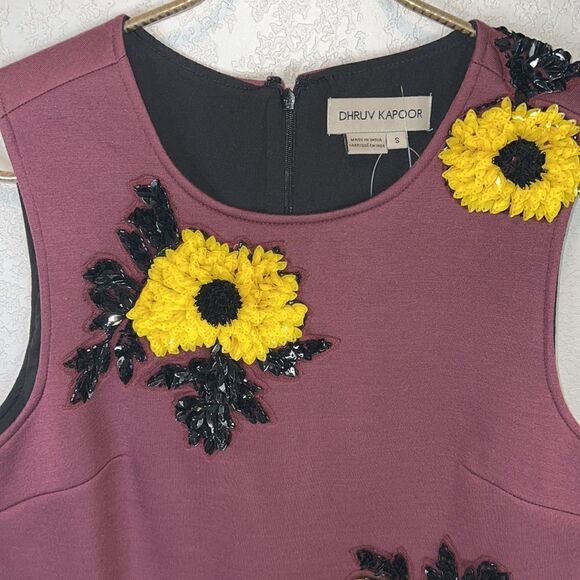 NWT Anthropologie Dhruv Kapoor Sequined Shift Mini Dress - Picture 4 of 14